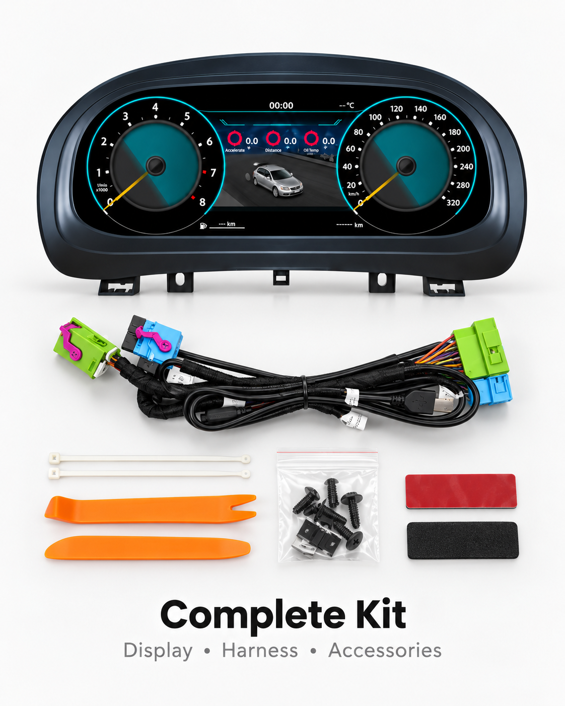 Volkswagen Golf 4 MK4 12.3-Inch Digital Instrument Cluster 1997–2003 | LADP