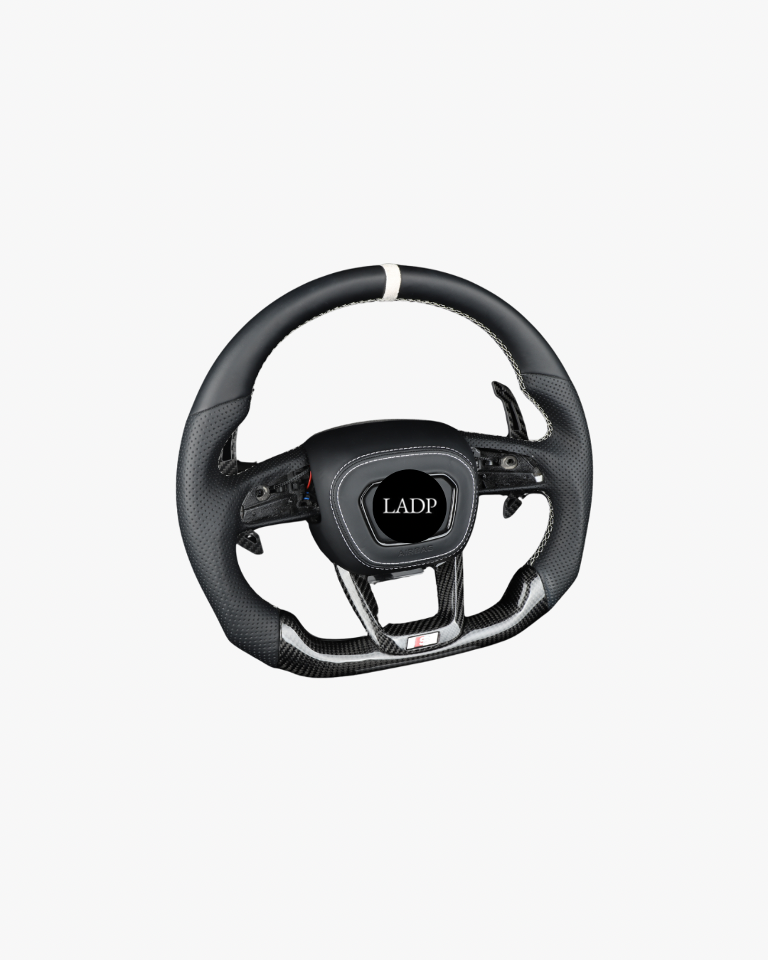 LADP Audi Carbon Lenkrad für A6 A7 Q5 Q7 usw. – Premium Echtcarbon Sportlenkrad