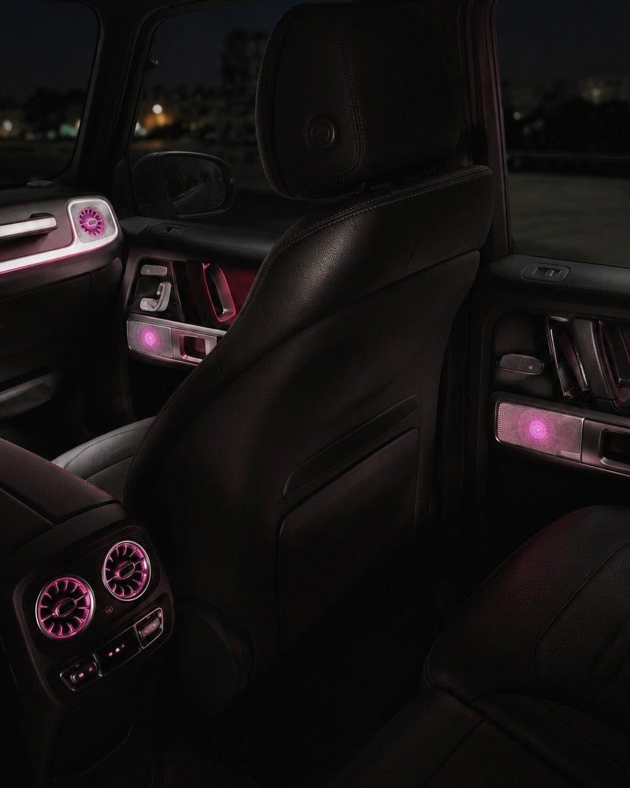 Mercedes G-Class W464 64-Color Illuminated Burmester Style Door Speaker Covers | LADP