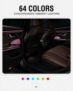 E-Class W214 64-Color LED 4-Door Speaker Covers | LADP