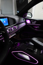 Mercedes-Benz GLE / GLS W167 – Illuminated air vents with original ambient lighting – OEM integration – Plug & Play complete set