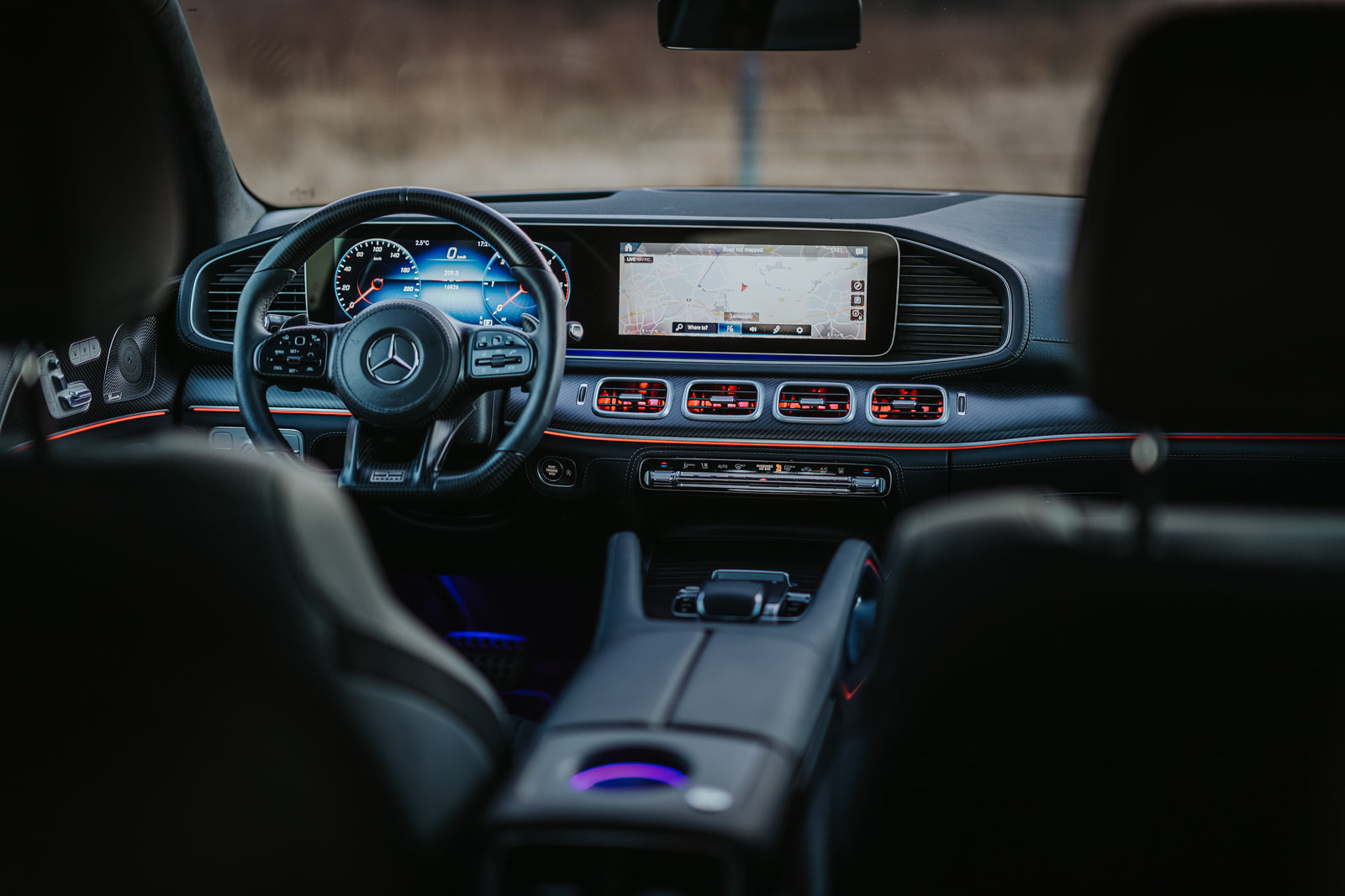 Mercedes GLE W167 (ab 2018) – Beleuchtete Lüftungsdüsen mit Ambientebeleuchtung | Plug & Play