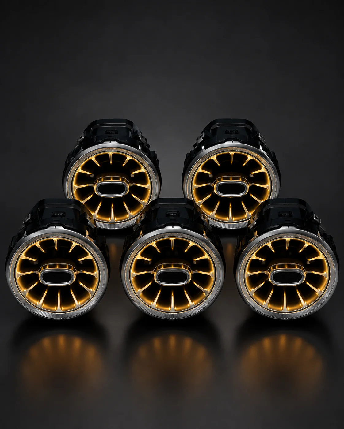 Mercedes S-Class W222 Illuminated Air Vents – 7-Color & 64-Color | LADP
