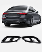 E-Class W214 & CLE C236 AMG Line Gloss Black Look Exhaust Trim Covers 2024–2026 | LADP