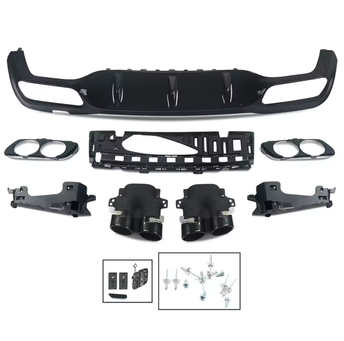 E53 Look Diffusor für Mercedes-Benz E-Klasse W213 – AMG Line Heckdiffusor 2016–2020