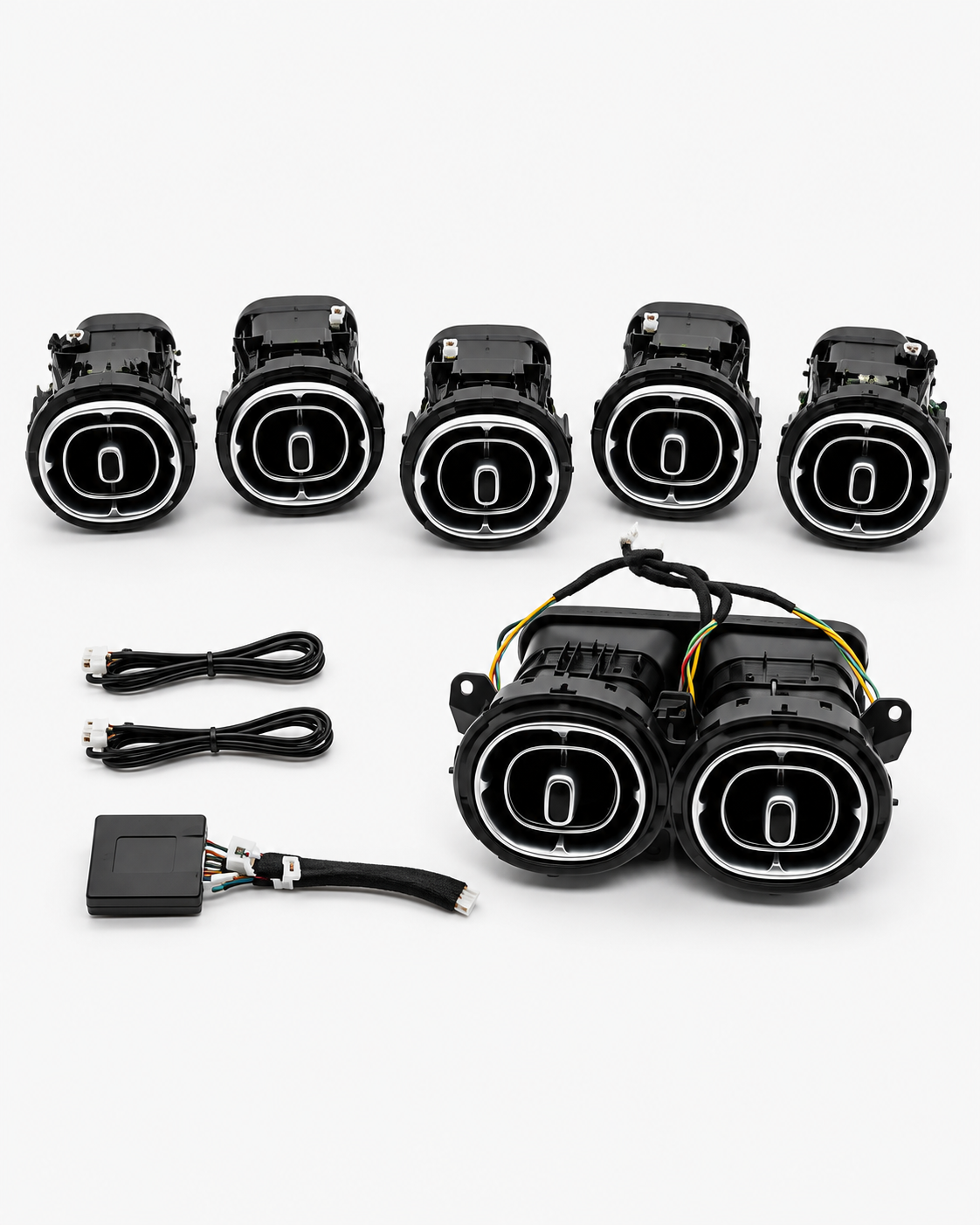 W206 & GLC X254 64-Color LED Front & Rear Air Vent Ambient Lighting | LADP