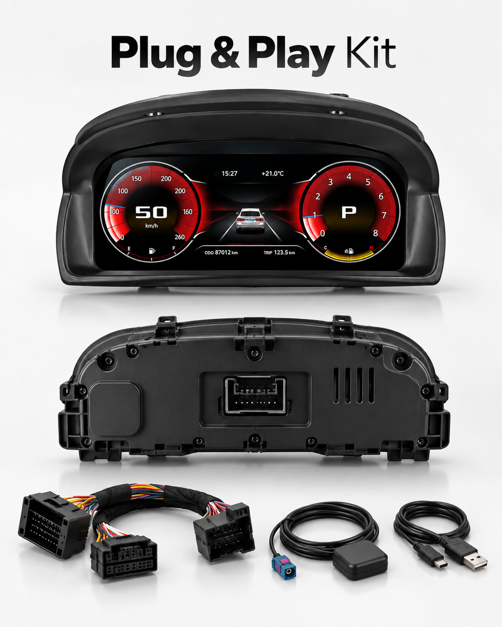 BMW X1 E84 11-Inch Digital Instrument Cluster with CarPlay 2009–2015 | LADP