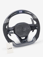 VW Golf 8 GTI/R Steering Wheel with LED Display | LADP Matte Carbon Sport Steering Wheel