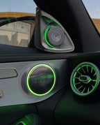 Mercedes C-Class W205 & GLC X253 Illuminated Burmester-Style Speaker Covers – Front & Rear | LADP