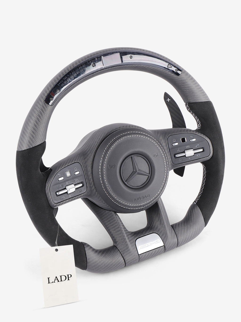 Mercedes AMG LED Steering Wheel | Matt Carbon Alcantara Performance Upgrade | LADP