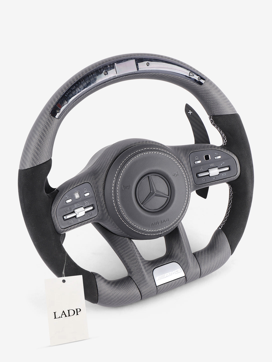Mercedes AMG LED Steering Wheel | Matt Carbon Alcantara Performance Upgrade | LADP