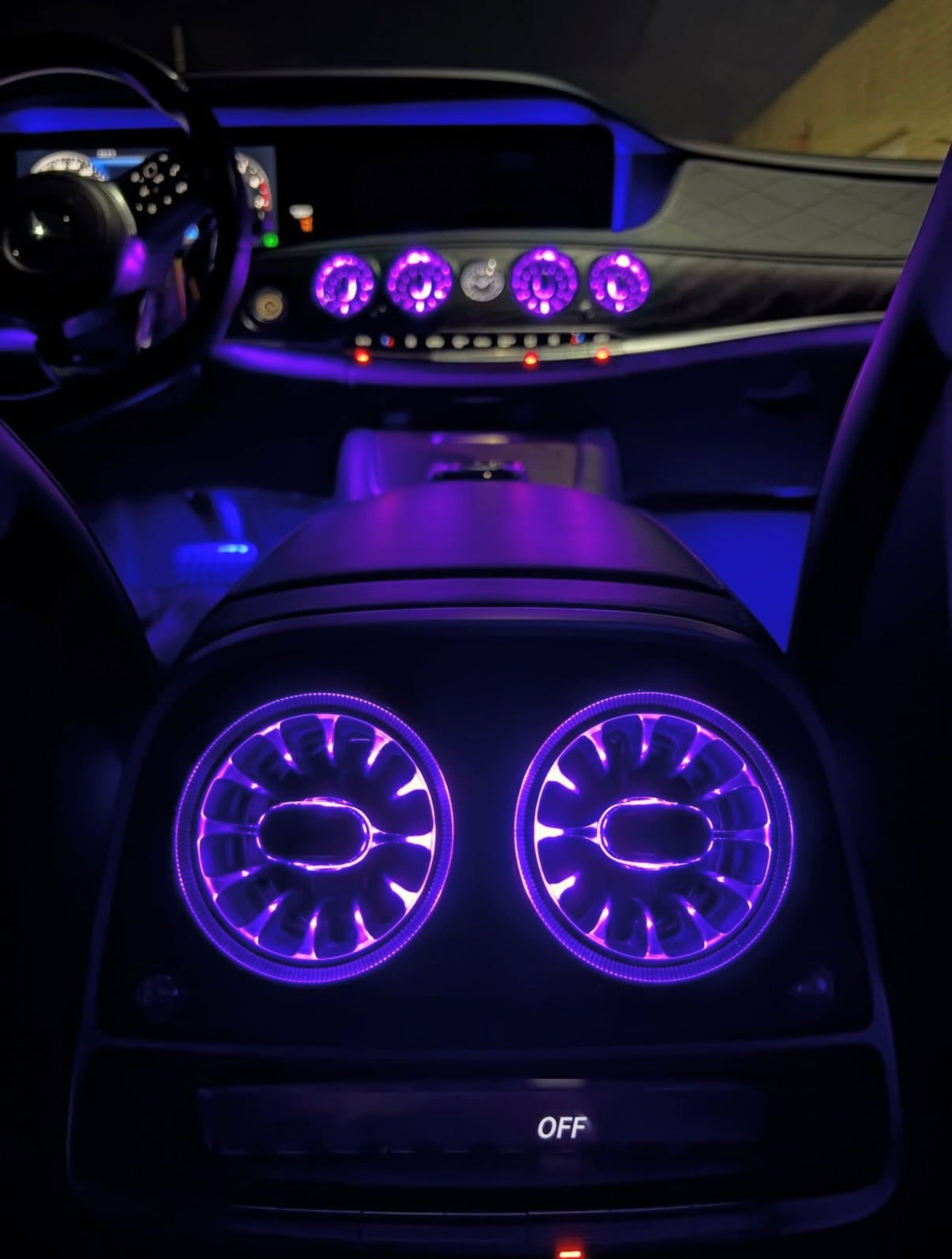 Mercedes S-Class W222 Illuminated Air Vents – 7-Color & 64-Color | LADP