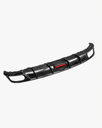 LADP Carbon Fiber Rear Diffuser Lip mit LED Light passend für Audi Q8 Sport / SQ8