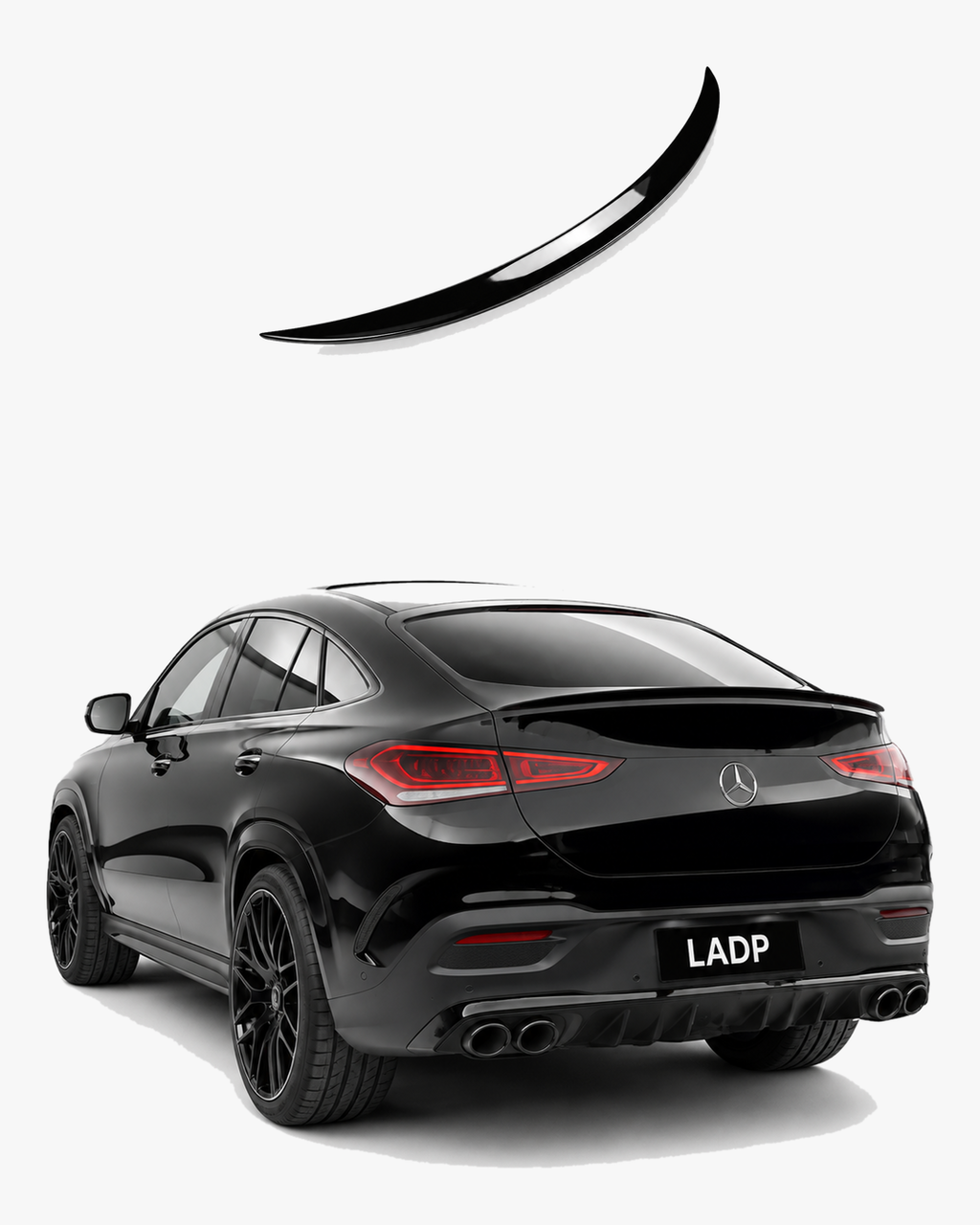 Mercedes GLE Coupé C167 Gloss Black Rear Spoiler Lip 2019–2026 | LADP