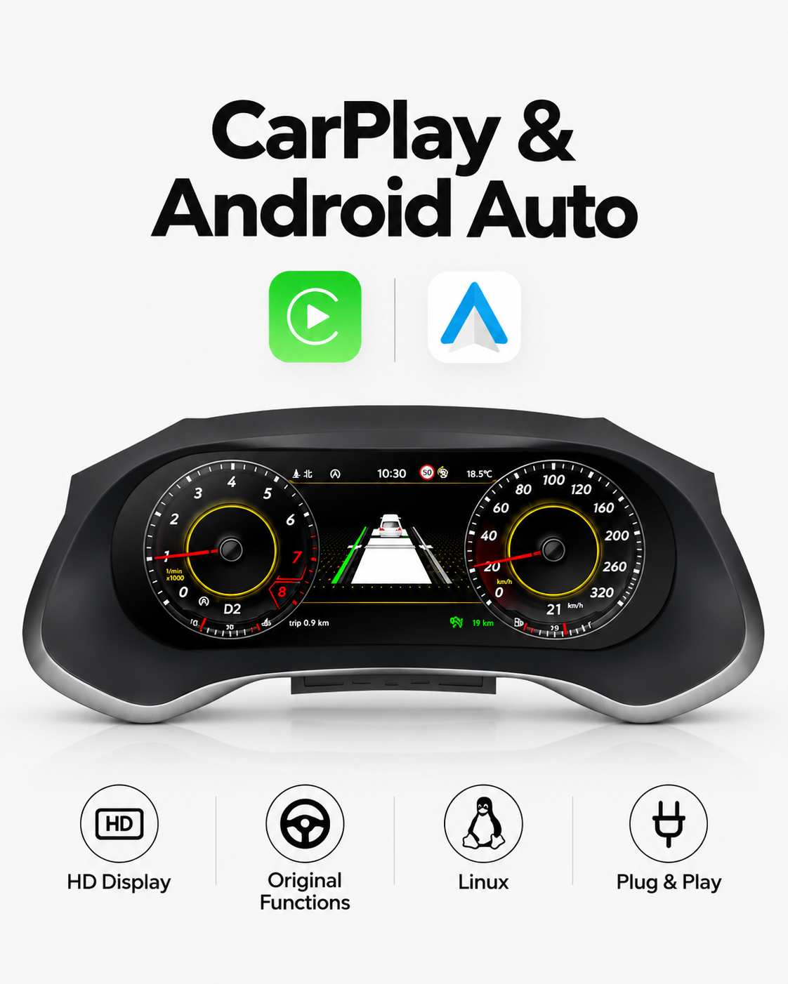 SEAT Leon 12.3-Inch Digital Instrument Cluster 2013–2018 | LADP
