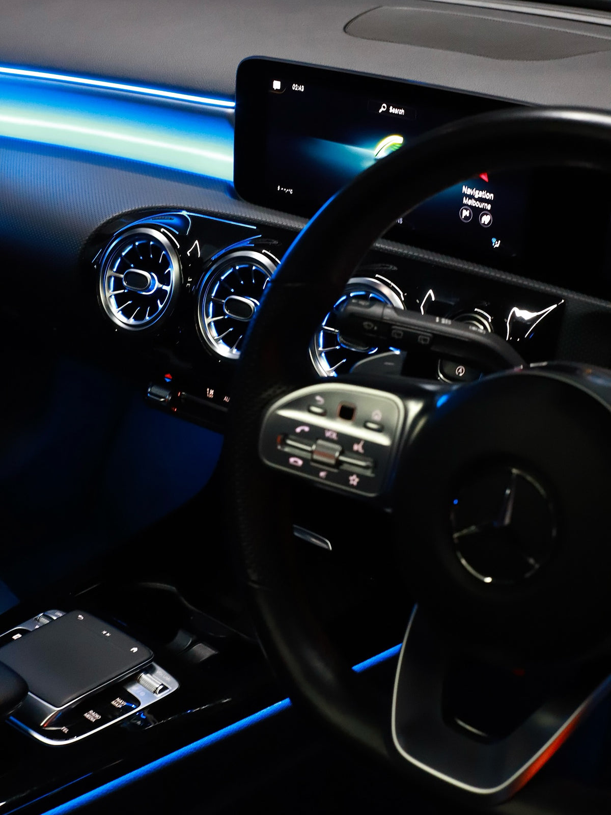 Mercedes A-Class W177 & CLA W118 64-Color Interior Ambient Lighting Set LHD – Plug & Play | LADP