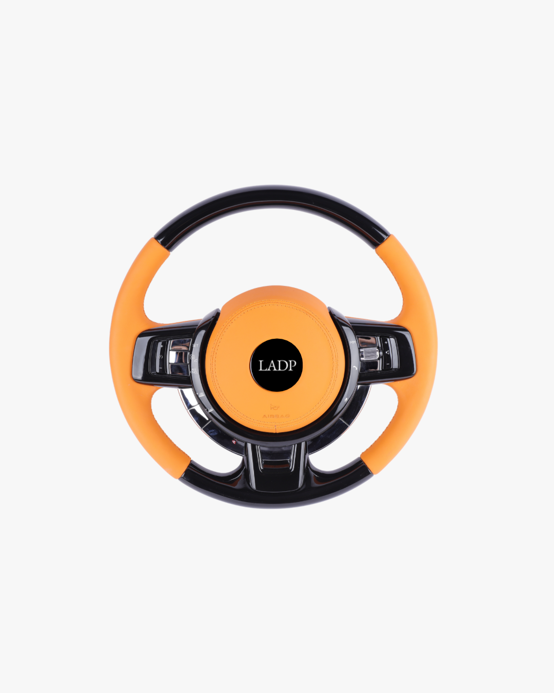 Rolls-Royce Custom Leather Steering Wheel Orange/Black – LADP Bespoke Luxury Steering Wheel