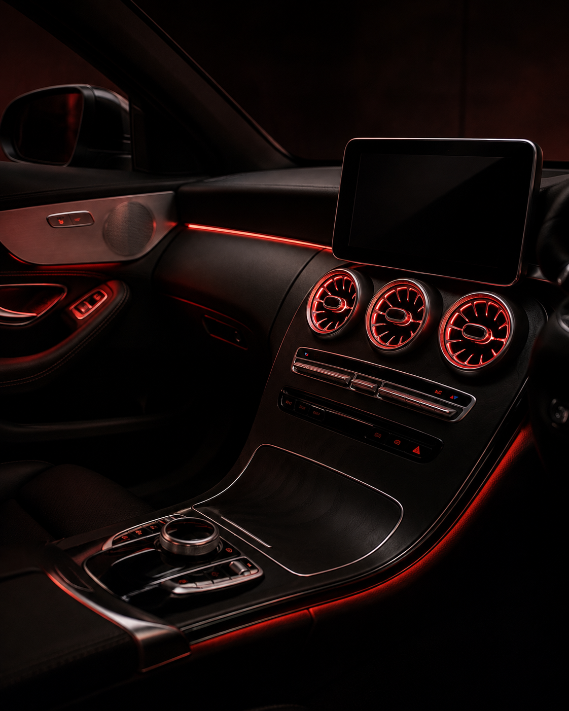 Mercedes W205 / X253 3 to 64 Color Ambient Lighting Upgrade | Plug & Play – No Coding
