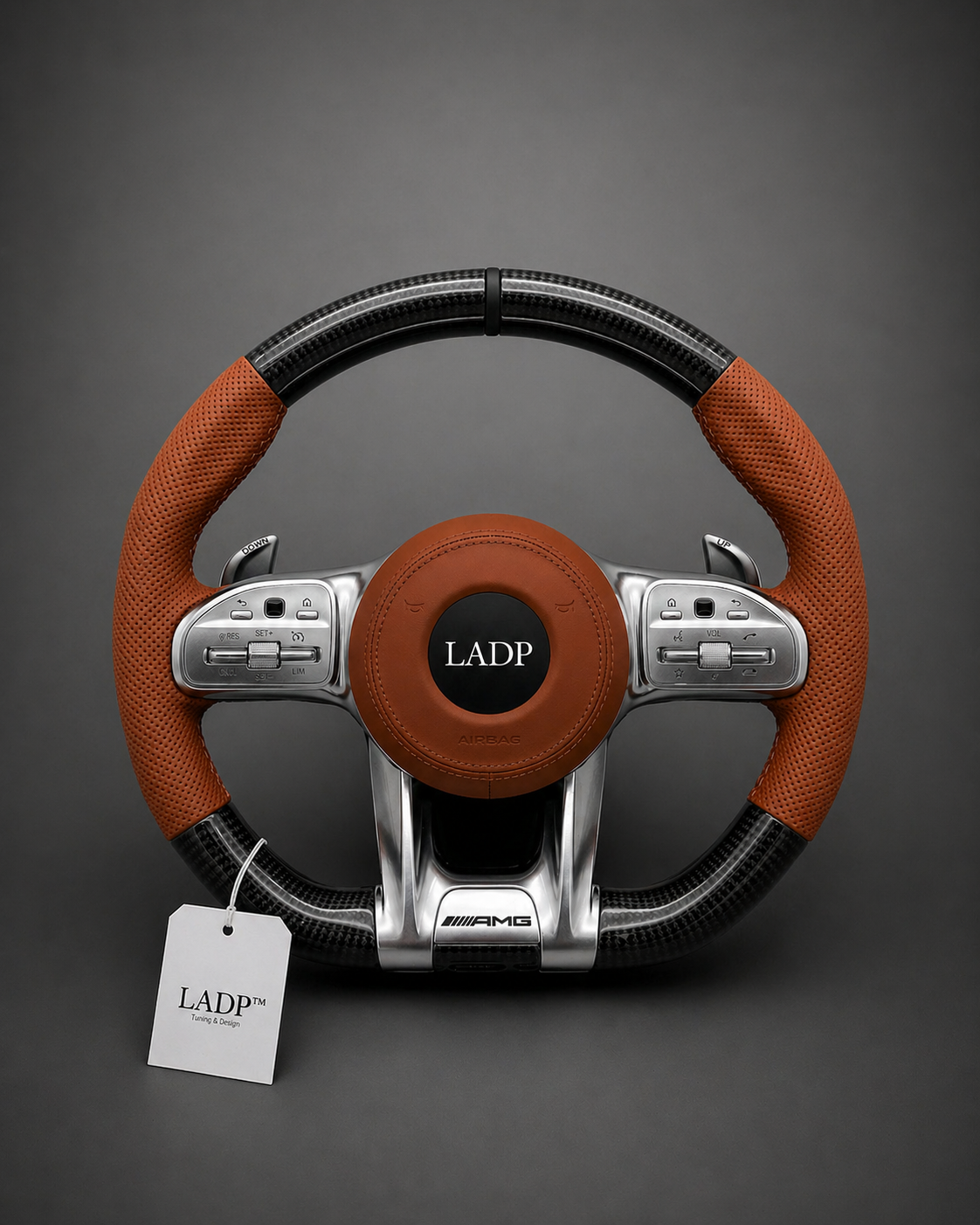 Mercedes Benz Carbon Lenkrad in Braun ( LADP Upgrade Paket )