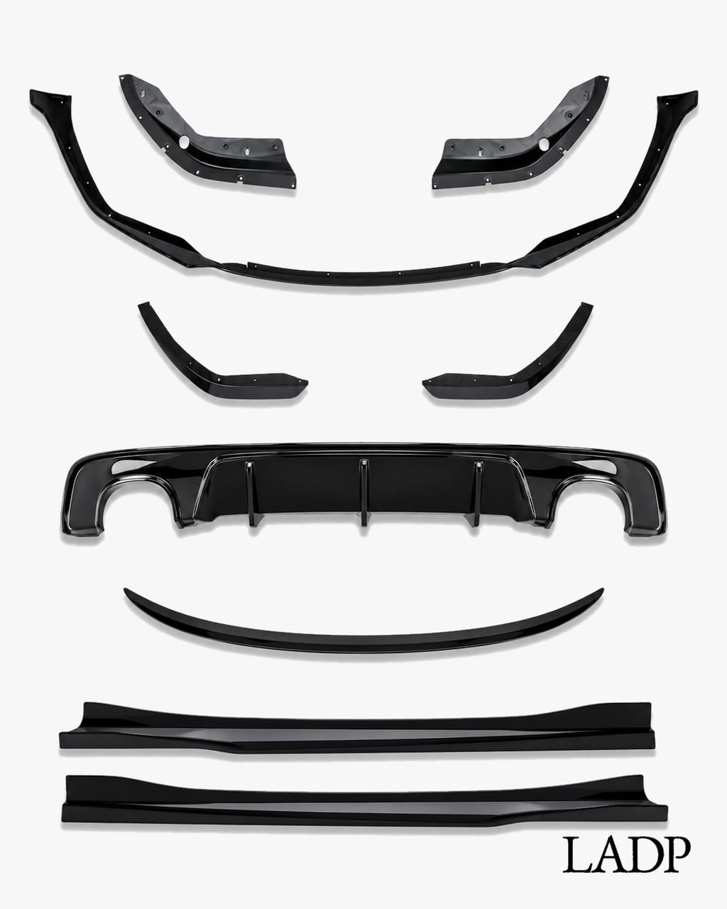 BMW 3 Series G20 Front Lip, Rear Diffuser & Trunk Spoiler Kit 2017–2022 | LADP