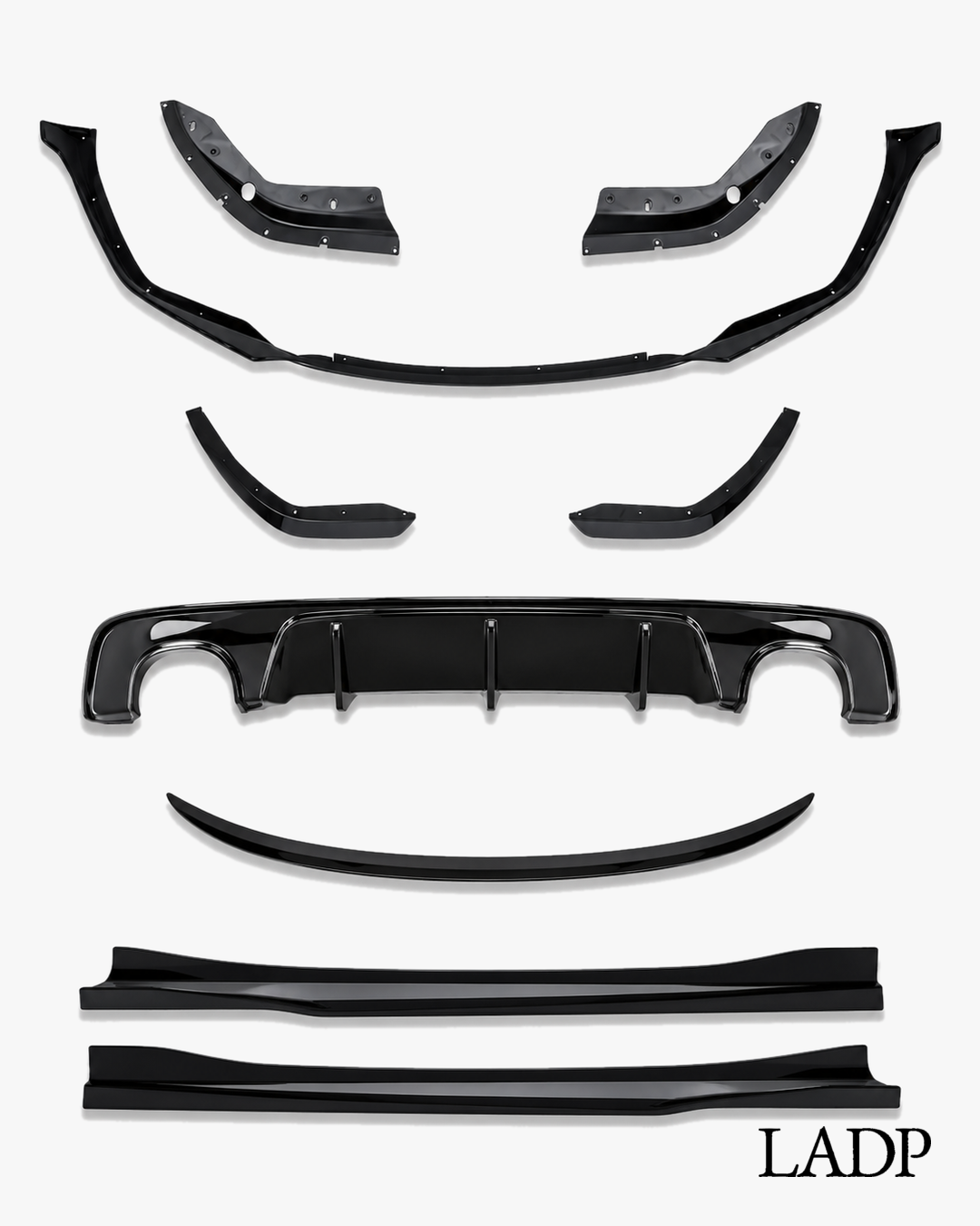 BMW 3 Series G20 Front Lip, Rear Diffuser & Trunk Spoiler Kit 2017–2022 | LADP