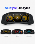 Volkswagen T-Roc 12.3-Inch Digital Instrument Cluster with CarPlay & Android Auto 2018–2025 | LADP
