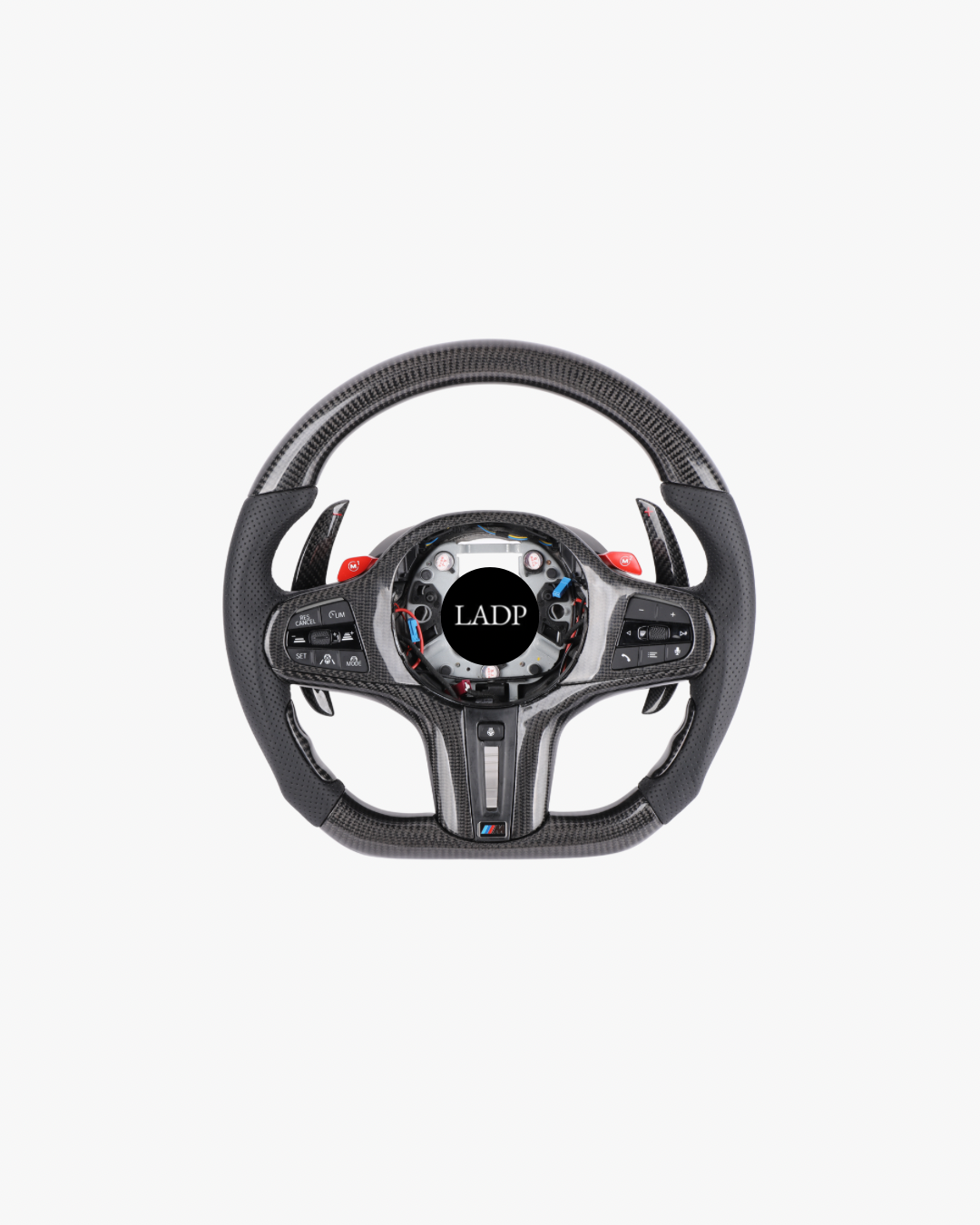 LADP BMW G-Serie Vollcarbon Lenkrad mit LED-Anzeige – Carbon Schaltwippen, M1 M2 Tasten, Komplett