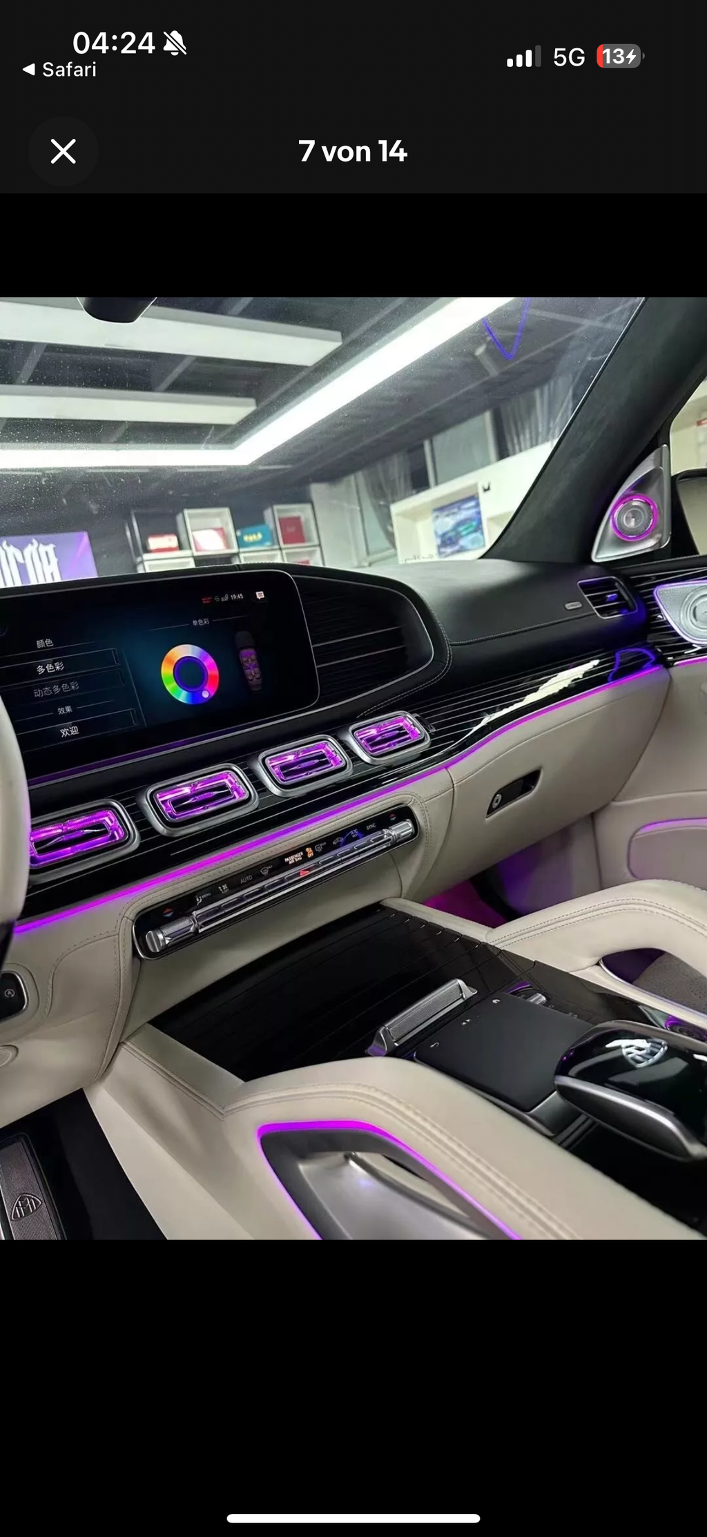 Beleuchtete Lüftungsdüsen für Mercedes GLE (ab 2018)