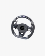 VW Golf 8 GTI R Lenkrad mit LED-Anzeige | LADP Matt Carbon Sportlenkrad