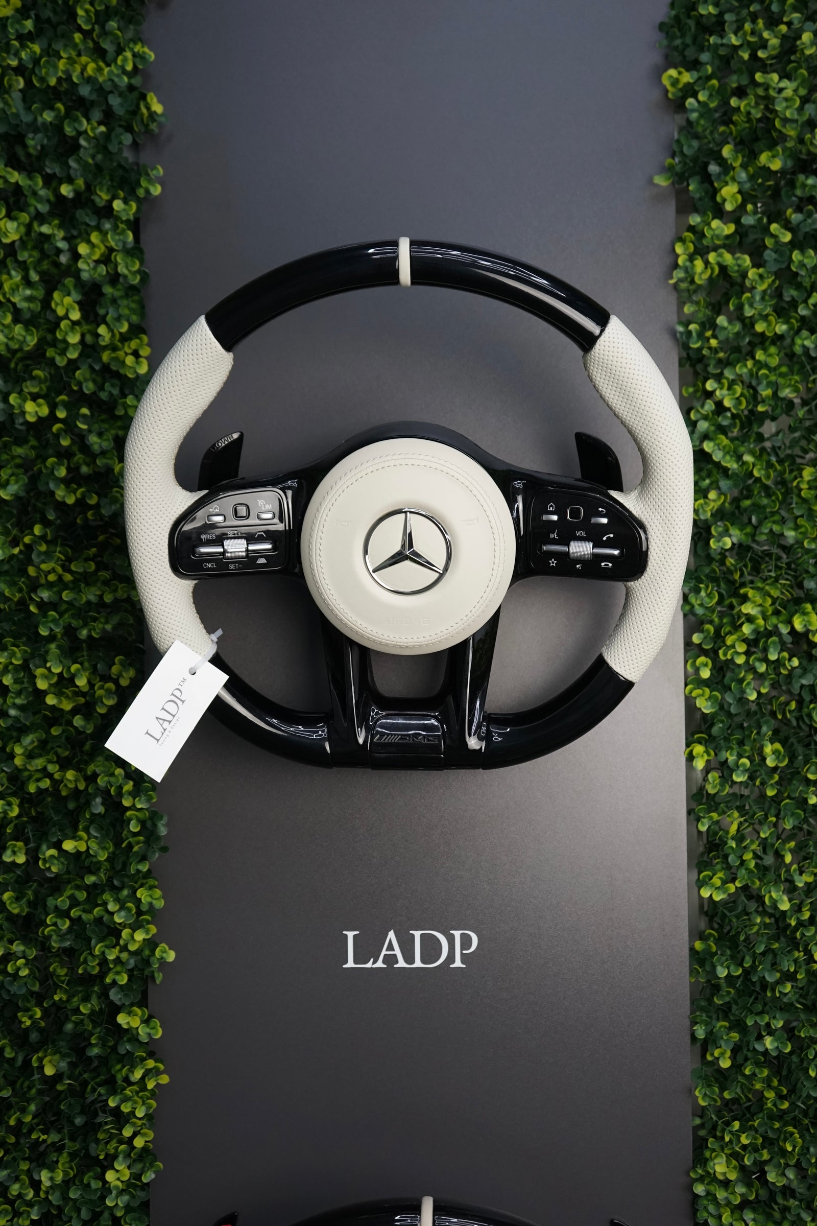Mercedes AMG Steering Wheel for S500, S63 AMG, GLE63 AMG & GLS63 AMG | Gloss Black | LADP