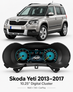 Škoda Yeti 10.25 Inch Digital Instrument Cluster 2013–2017 | LADP