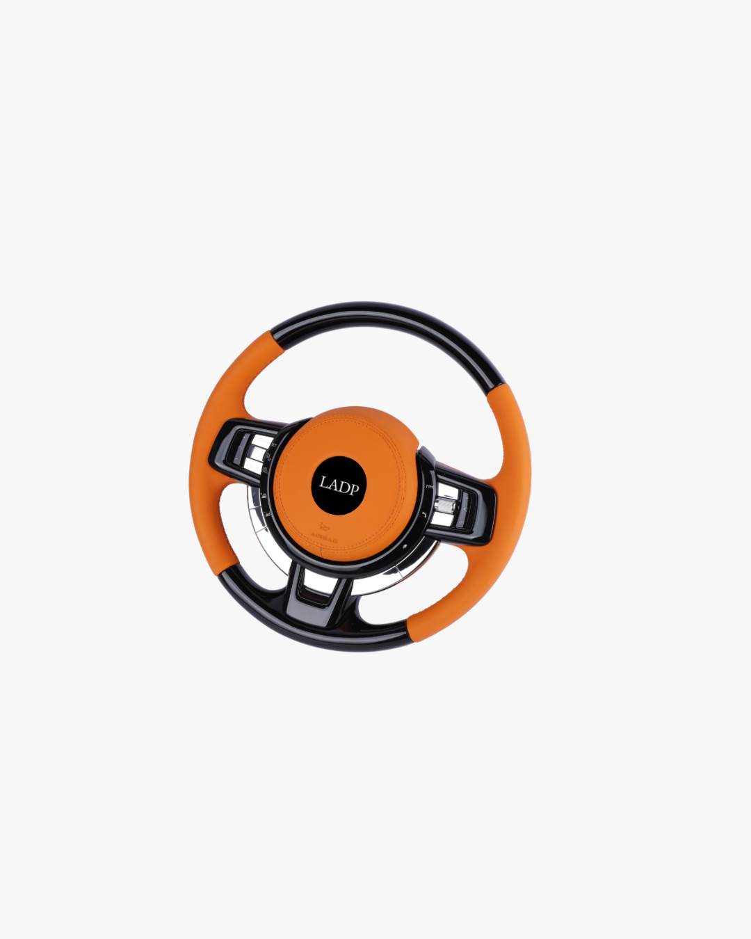 Rolls-Royce Custom Leder Lenkrad Orange/Schwarz – LADP Bespoke Luxury Steering Wheel