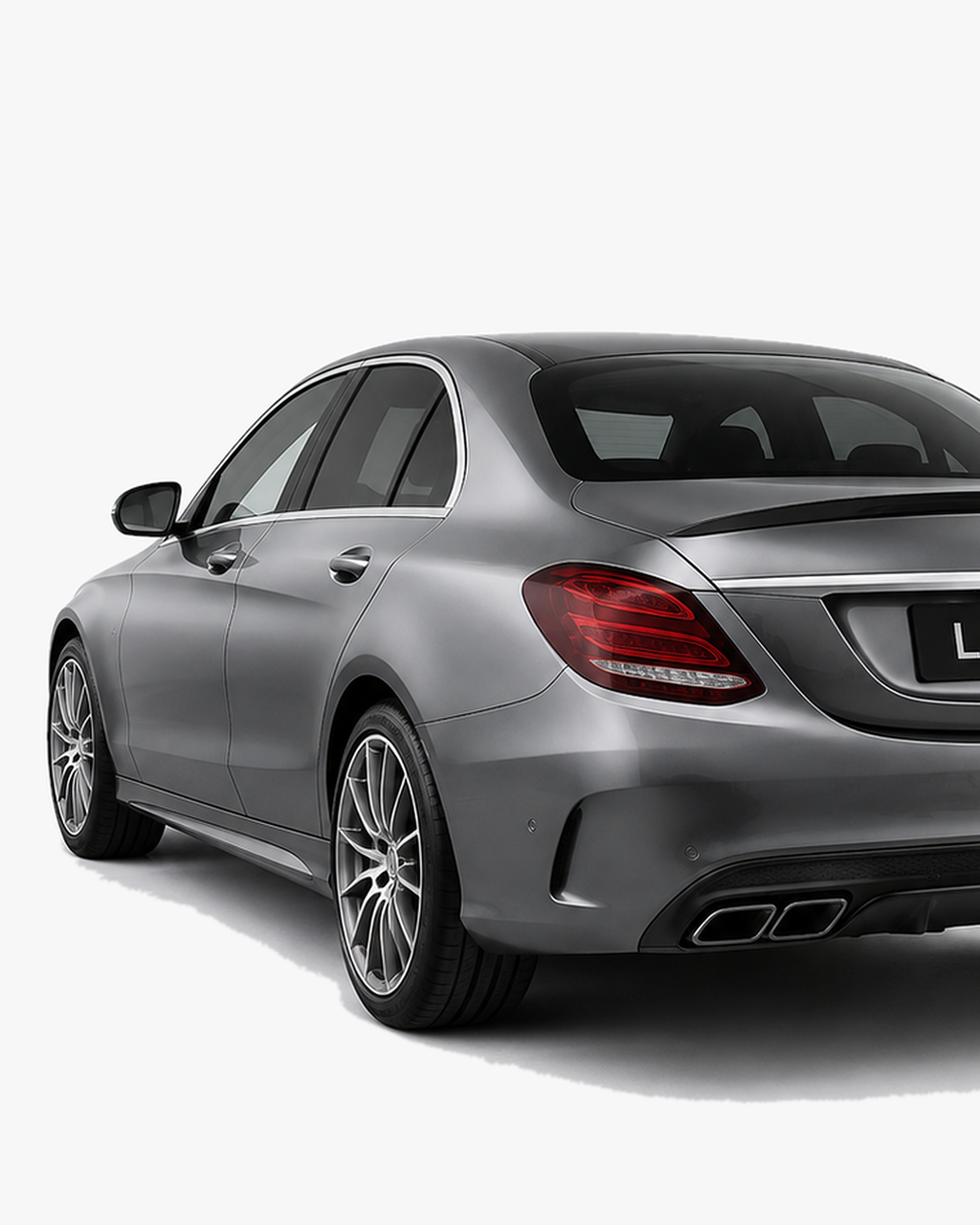 Mercedes C-Class W205 Gloss Black Trunk Spoiler Lip 2014–2020 | LADP