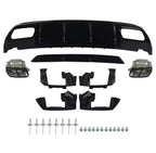 AMG Diffusor für Mercedes A-Klasse W176 (2012–2018) – A45 Style Heckdiffusor mit Endrohren