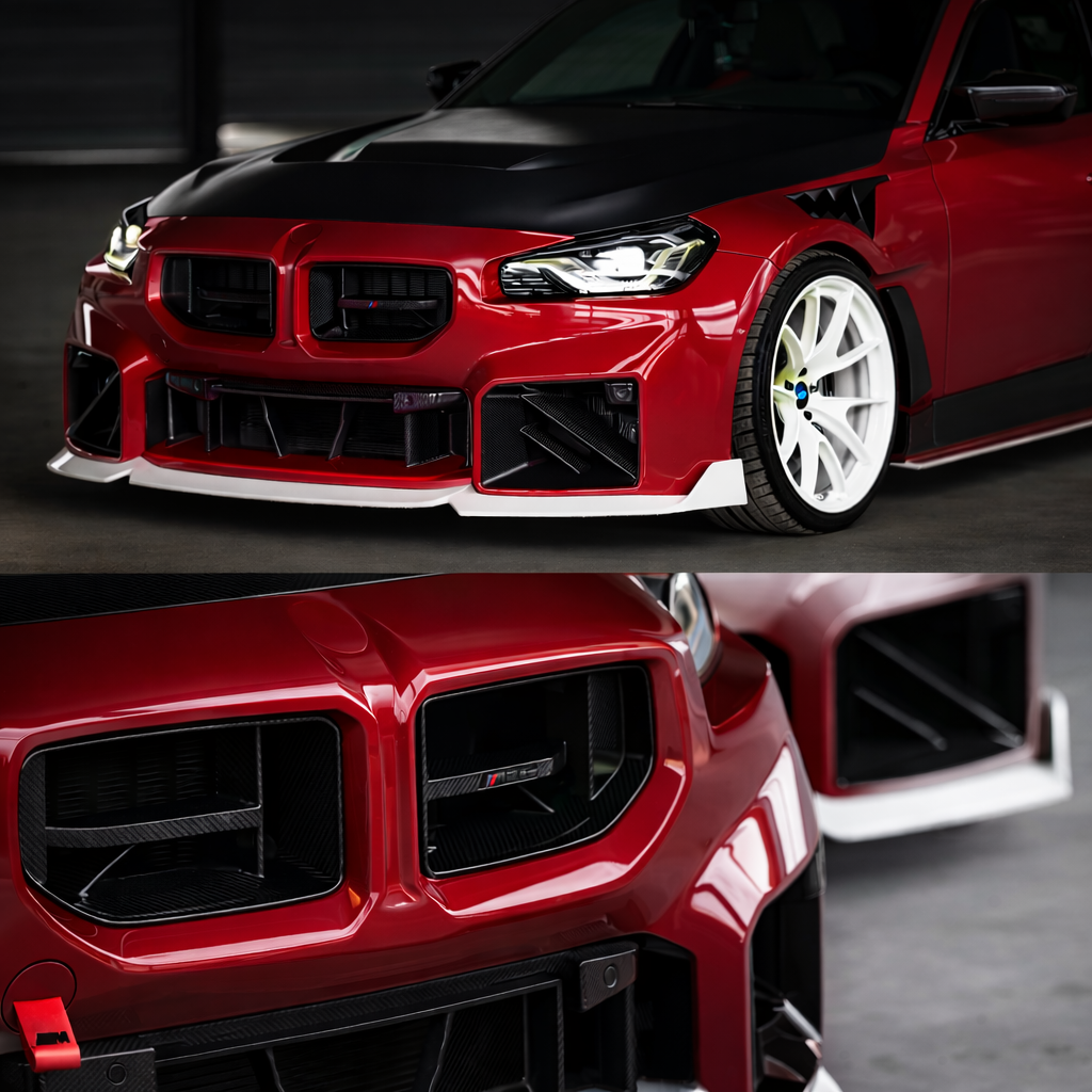 LADP Carbon CS Frontgrill für BMW G87 M2 (2023+) – Prepreg Echtcarbon Kühlergrill