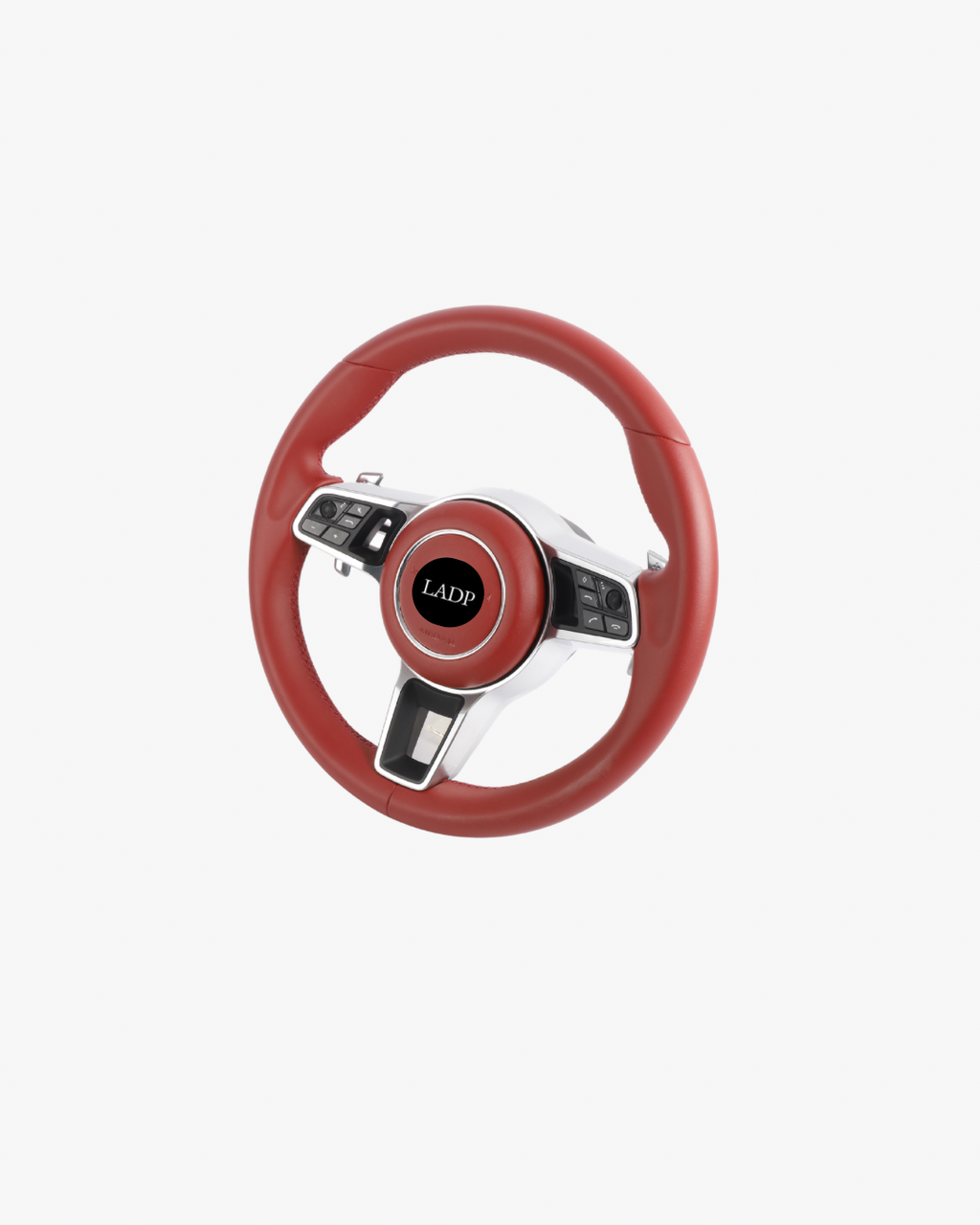 LADP Porsche 911 991 & 718 982 Rotes Leder Lenkrad – LADP Sport Performance Steering Wheel Upgrade