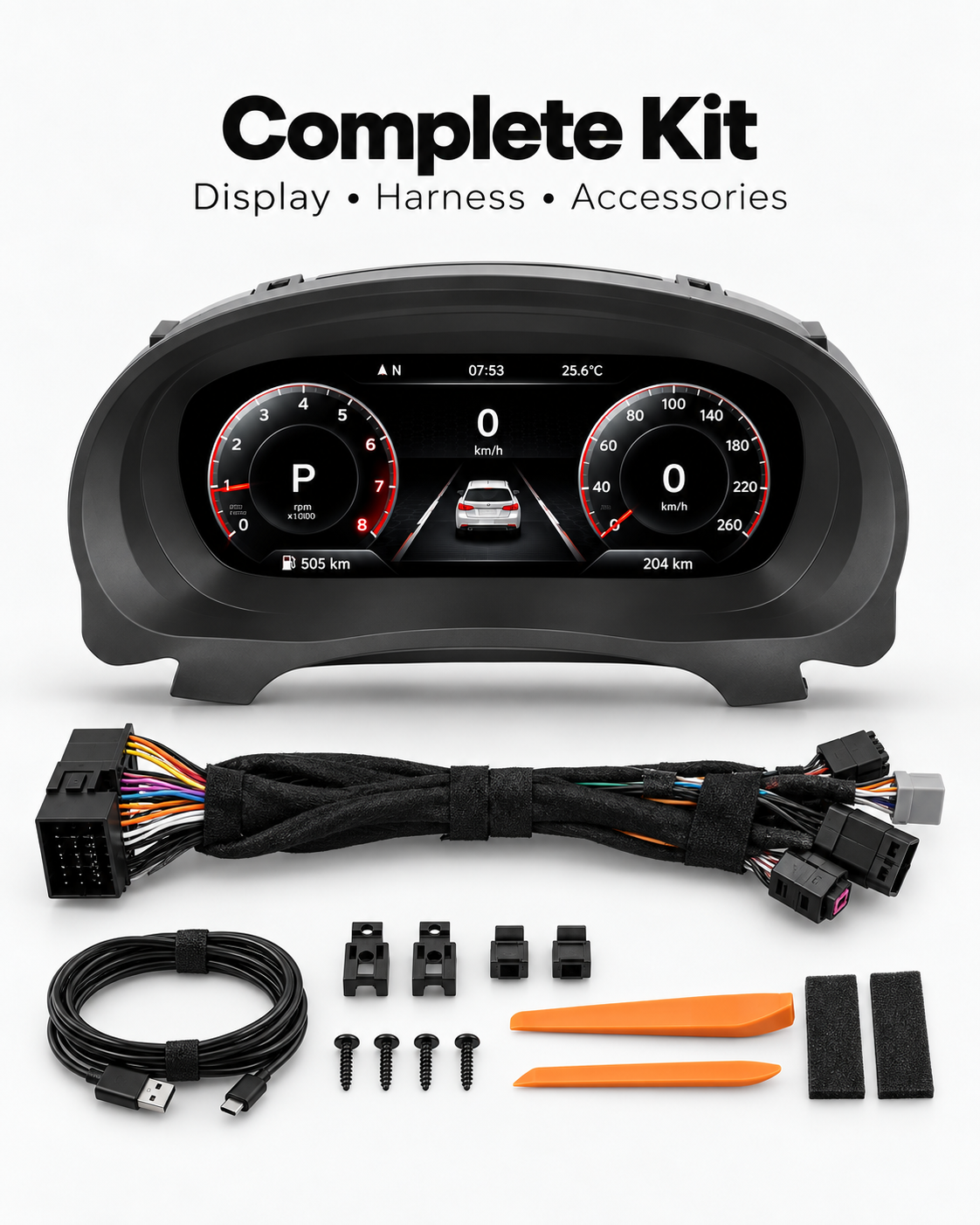 Volkswagen Golf 6 MK6 10.25-Inch Digital Instrument Cluster 2008–2014 | LADP