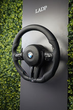 BMW E-Series & F-Series All-Black M-Style Flat-Bottom Performance Steering Wheel | LADP