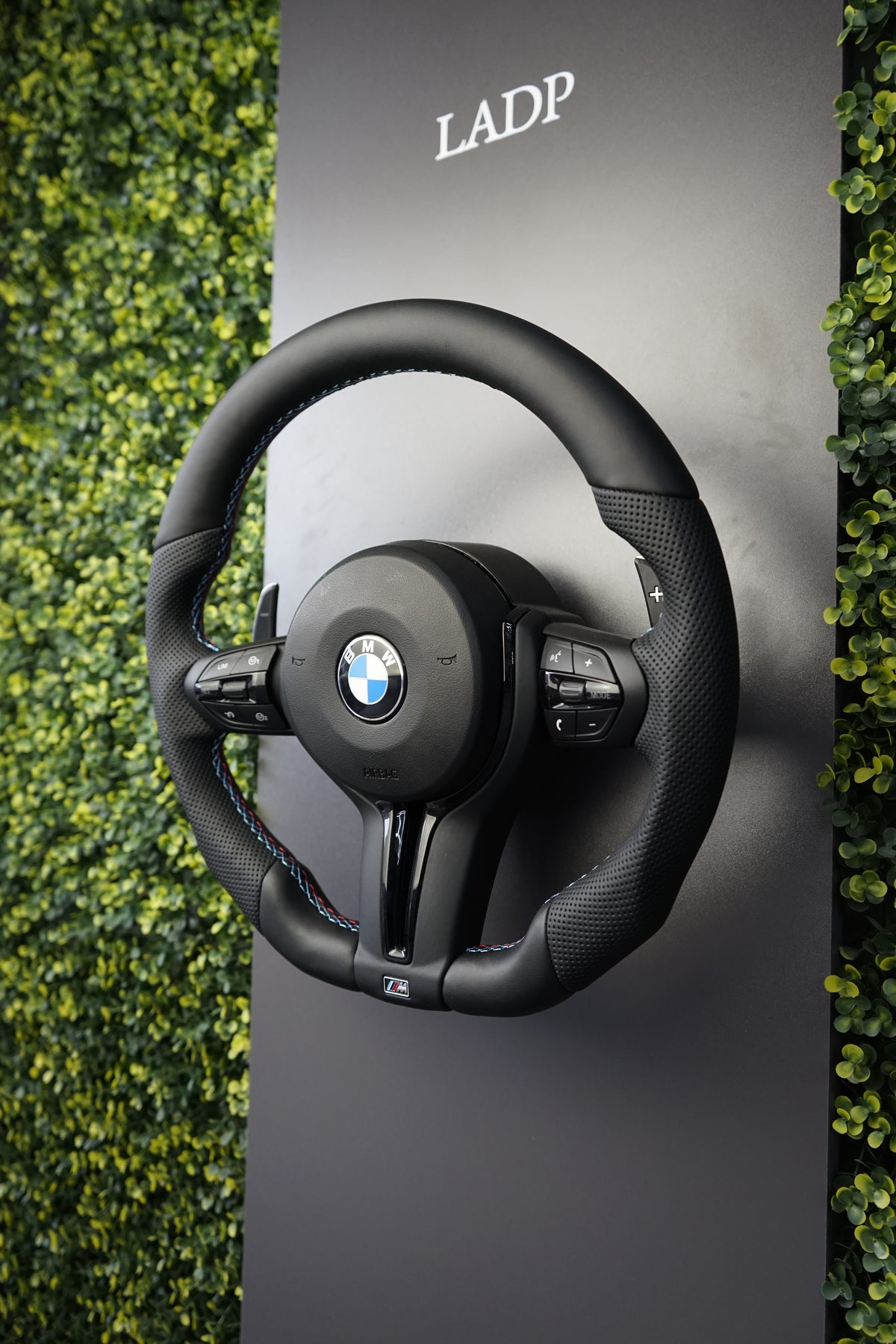 BMW E-Series & F-Series All-Black M-Style Flat-Bottom Performance Steering Wheel | LADP
