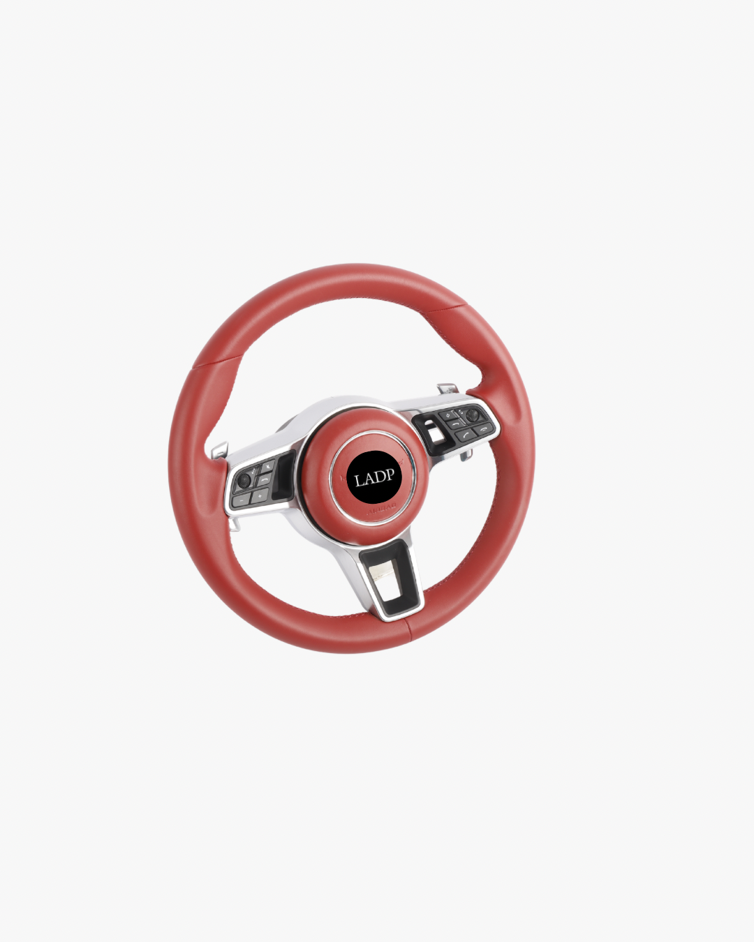 LADP Porsche 911 991 & 718 982 Rotes Leder Lenkrad – LADP Sport Performance Steering Wheel Upgrade