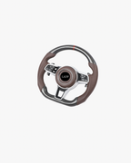 Porsche 911 991 & 718 982 Carbon Leder Lenkrad Braun – Sport Steering Wheel mit 12 Uhr Markierung