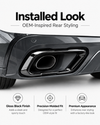 BMW X5 G05, X6 G06 & X7 G07 M Sport Gloss Black Exhaust Trim Covers 2019–2021 | LADP
