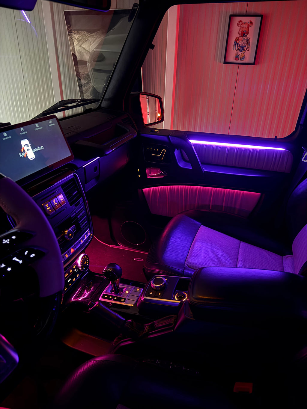 Mercedes G Klasse bis 2017 Sternenhimmel Ambientebeleuchtung Display & Lenkrad Upgrade Premium Umbau Österreich