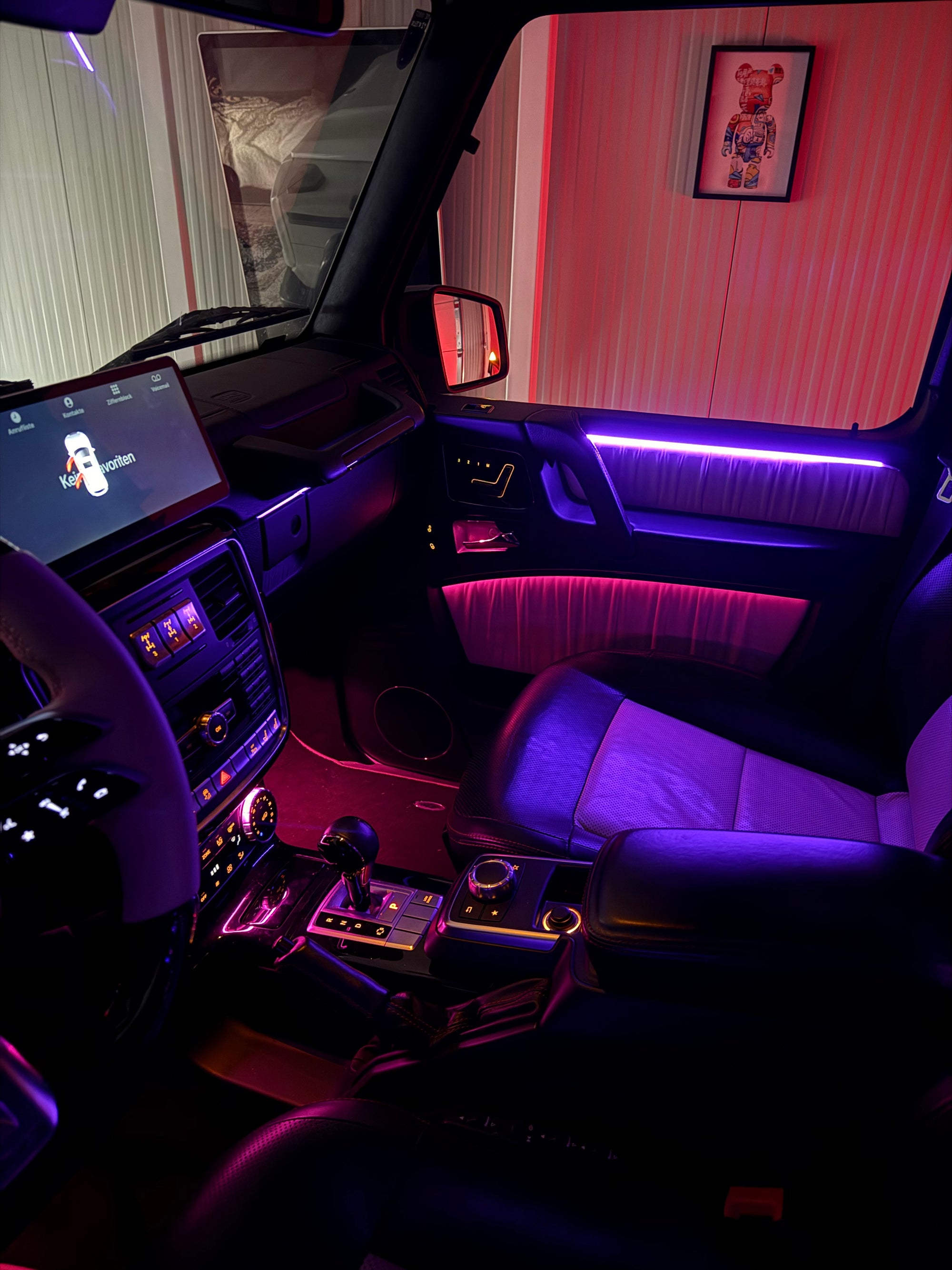 Mercedes G Klasse bis 2017 Sternenhimmel Ambientebeleuchtung Display & Lenkrad Upgrade Premium Umbau Österreich