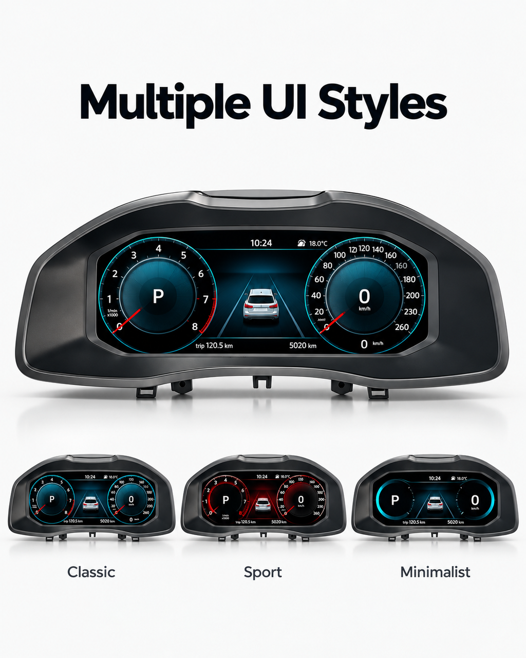 Škoda Kodiaq & Karoq 12.3-Inch Digital Instrument Cluster with CarPlay & Android Auto 2016–2020 | LADP