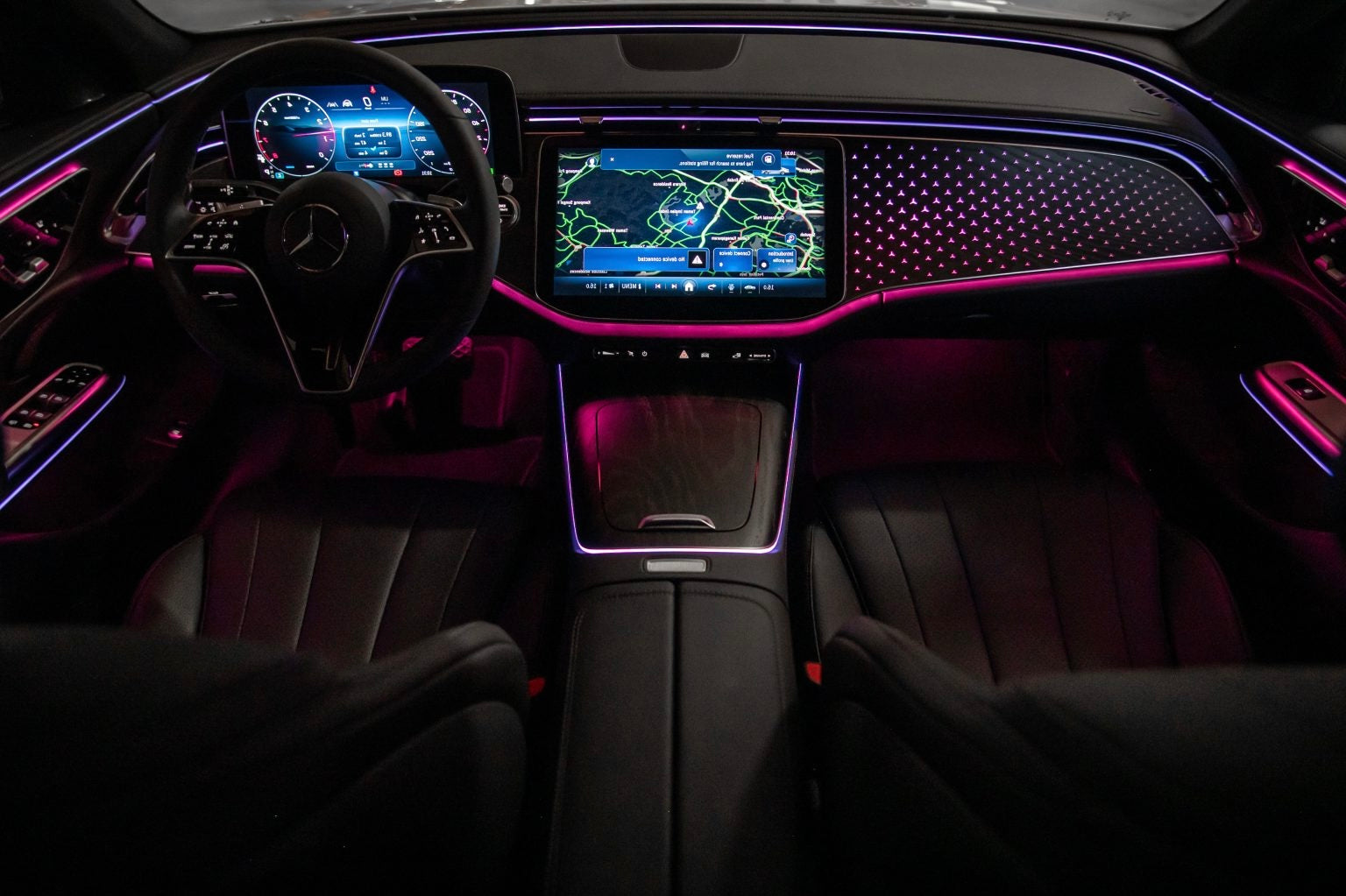 E-Class W214 64-Color LED Starlight Dashboard Ambient Lighting 2024–2026 | LADP