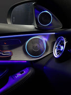 Mercedes C-Class W205 & GLC X253 64-Color Illuminated Midrange Speaker Covers | LADP