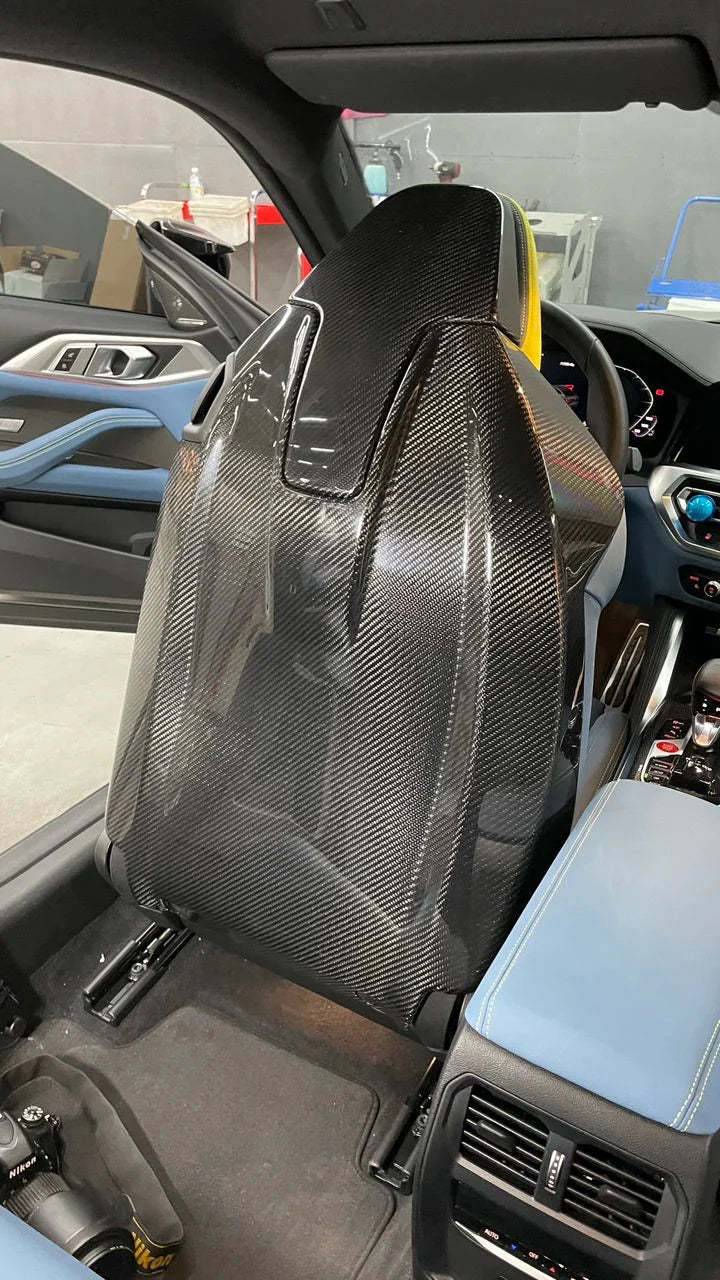 Carbon Fiber Seat Back Cover passend für BMW G87 M2 G80 M3 G82 M4