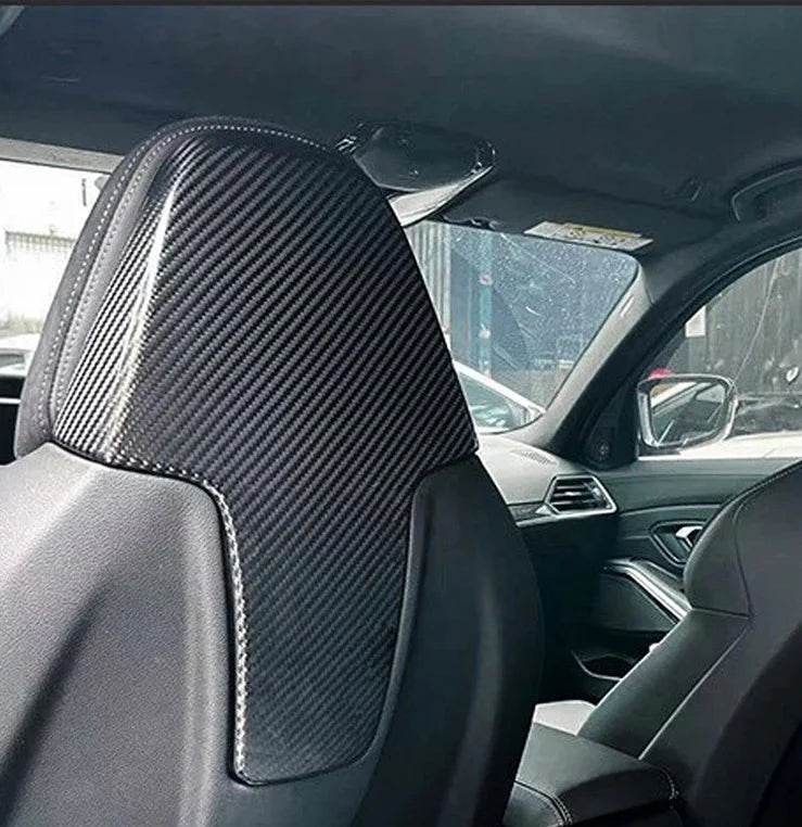 Dry Carbon Fiber Seatback Cover passend für BMW G80 G82 G42 G20 G22 G26