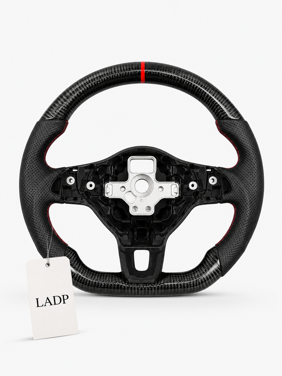 LADP VOLLCARBON LENKRAD FÜR VW GOLF 6 GTI R – PREMIUM ECHTCARBON SPORTLENKRAD